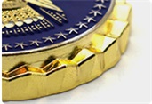 custom Challenge Coin Edge