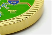 custom Challenge Coin Edge