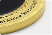 custom Challenge Coin Edge