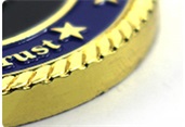 custom Challenge Coin Edge