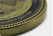 custom Challenge Coin Edge