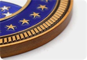 custom Challenge Coin Edge