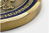 custom Challenge Coin Edge