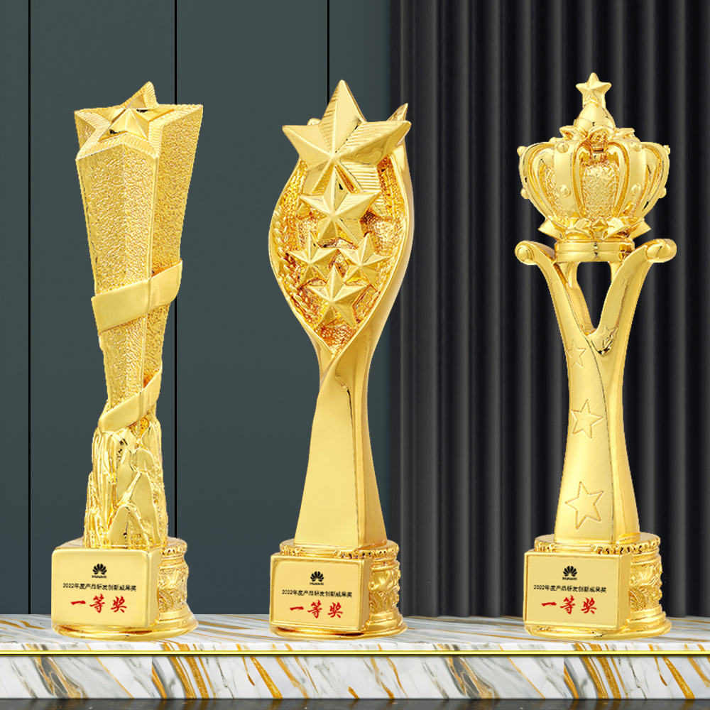 Custom Electroplated Resin Trophies Manufacturer | OEM Resin Award Factory